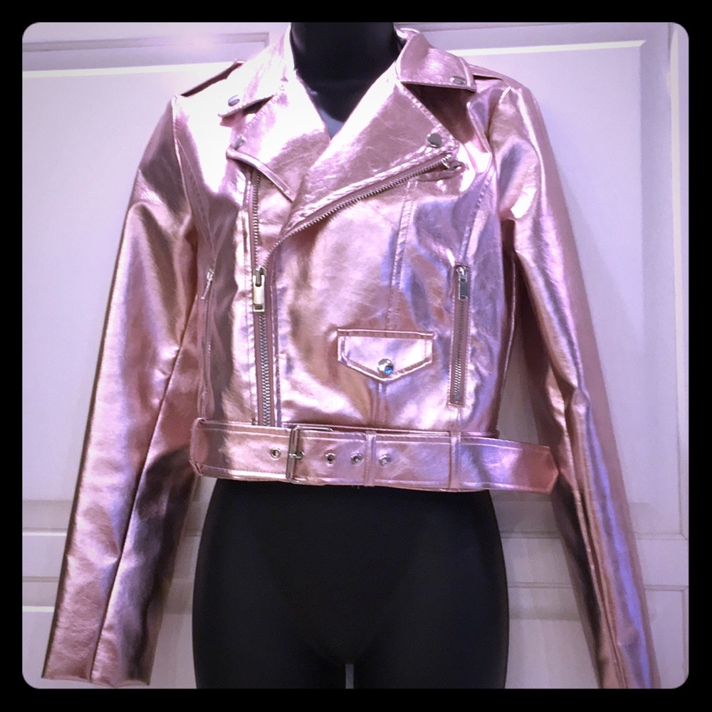 ROSE GOLD SHINY JACKET!!